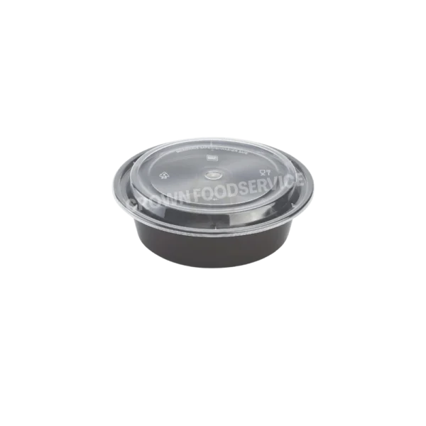 Microwave Container & Lids Round PP 32Oz 1x150