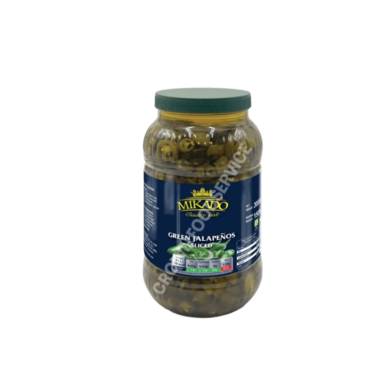 Sliced green jalapeno