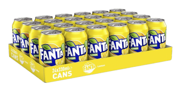 Fanta Lemon 24x330ml (GB) - Image 2