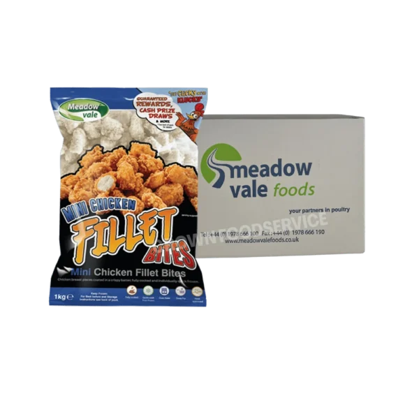 Mini Chicken Fillet Popcorn Bites 10x1kg