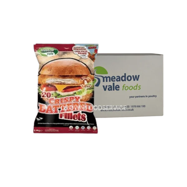 Meadowvale Crispy Battered Chicken Fillet burger 20x120g