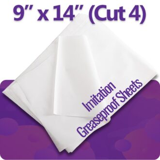 Grease proof sheets 9x14  4kg